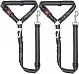 GoBuyer Dog Car Headrest Seat Belt 2 Pack Adjustable Nylon Anti Shock