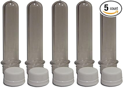 Amazon Com 5col Rugged Geocache Waterproof Storage Tubes Clear Plastic 5 Pack Sports Outdoors