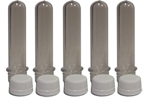 5COL SURVIVAL SUPPLY 5col Rugged Geocache Waterproof Storage Tubes - Clear/Plastic, 5-Pack