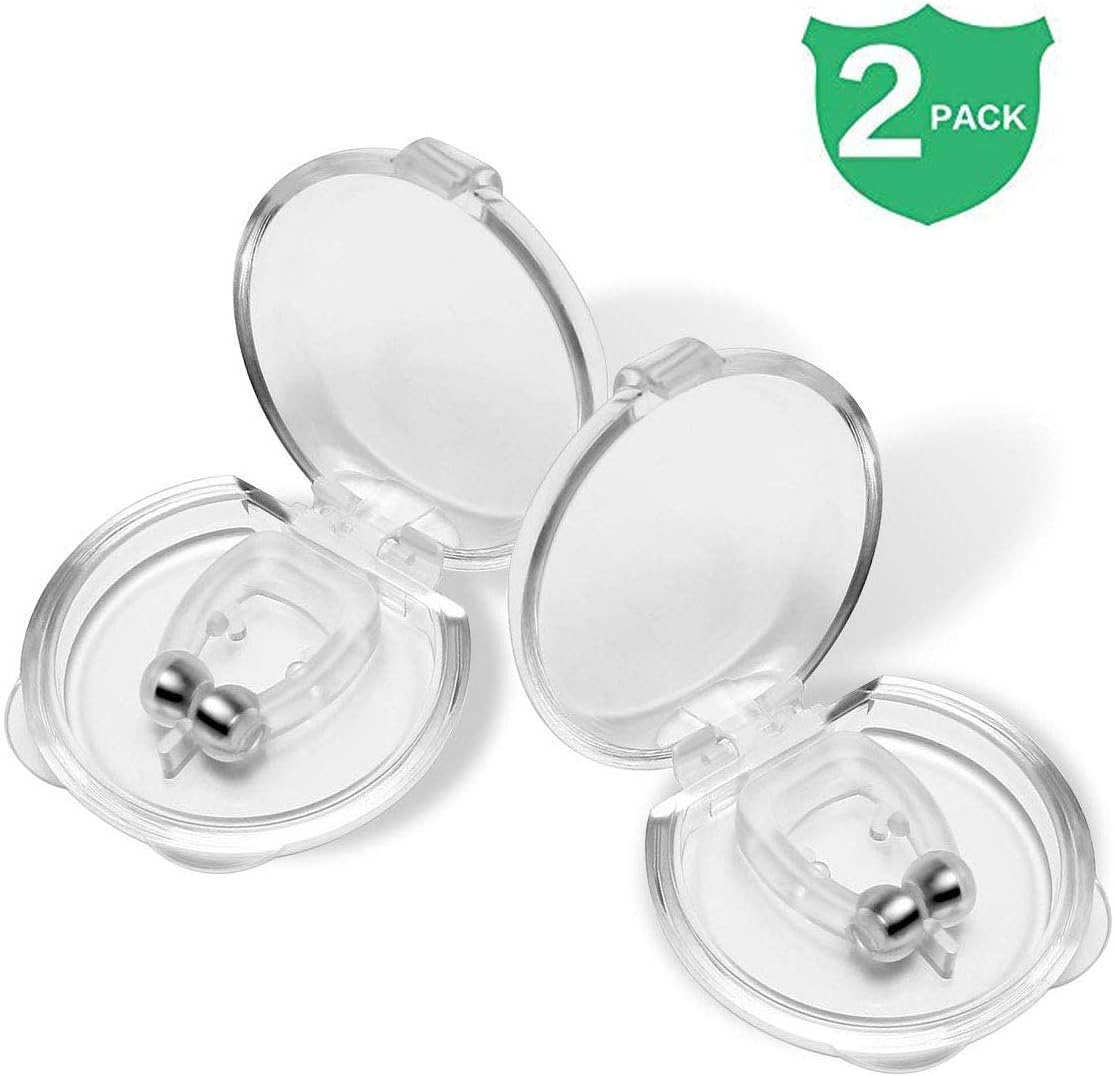 Silicone Magnetic Anti snoring Clip Stop Snoring Device Anti snoring Devices Professional Relieve Snore Mini Comfortable Sleep Sleeping Aid for Men Women