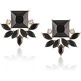 ATIMIGO Vintage Rhinestone Crystal Cluster Drop Earrings Art Deco Hypoallergenic Earrings for Women Wedding Bridal Prom Formal