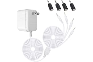 Yubunt AC/DC Transformer, White Power Adapter is Compatible with Dept 56 Village Accessories 56.55026 5655026. Suitable for Lighting Scenarios Such as Christmas Houses, Snowmen Streetlights, Etc(1Pcs)