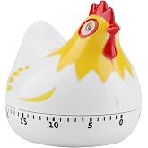 Chicken Timer Cute Mechanical Kitchen Timer Wind Up 60-Minute for Women Kids Cooking Baking Fitness