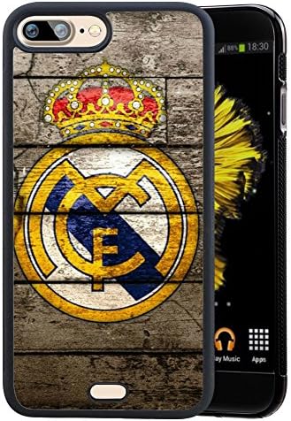 [Perfect-Fit] iPhone 7 Plus 5.5 Case Real Madrid CF Black TPU and PC Protective Case for iPhone 7 Plus 5.5