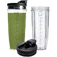 32OZ BL455 Nutri Ninja Pro BL482 BL490 Nutri Ninja Auto-iQ Bender Cups | Replacement Cups Compatible with BN400 BN401 Ninja N