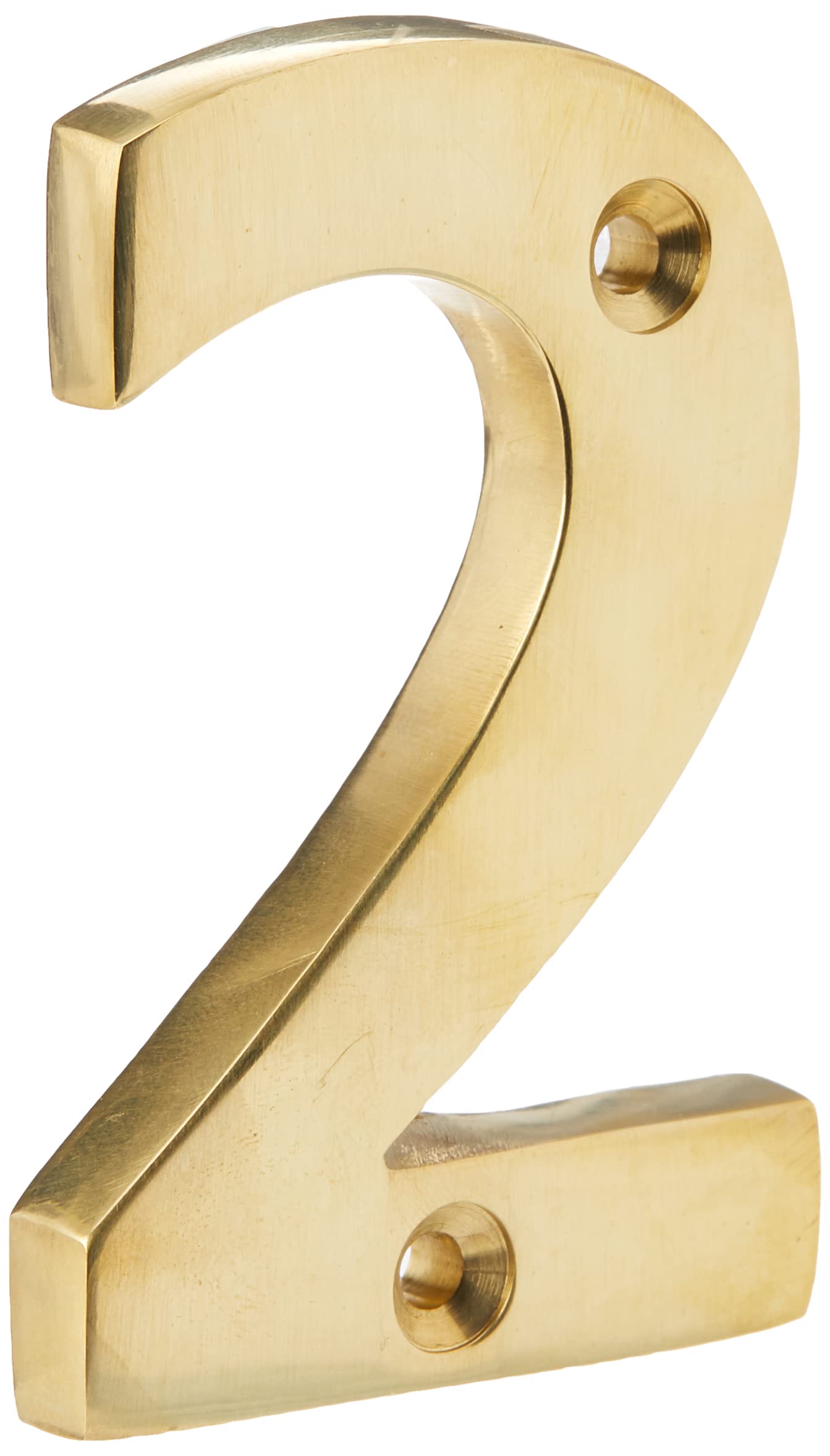 From the Anvil 83712 Numeral 2-Polished Brass