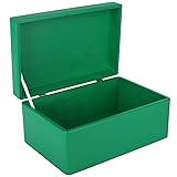 Creative Deco Large Green Wooden Box Storage with