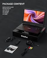 BOIFUN 16.9 Portable DVD Player 14.1 Swivel Screen 6 Hrs Battery Black view 9