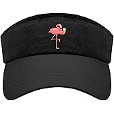 Generic Flamingo Beer Drinking Funny Cap Visor Hat for Adult Golf Caps Uv Protection Running Caps, One Size-Medium, Allblack