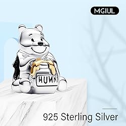 MGIUL Cute Bear Hugs Honey Charm Beads for Women