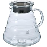 Hario V60 Glass Range Coffee Server, 800ml, Clear