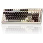 RK ROYAL KLUDGE F99 Wireless Mechanical Keyboard, Gasket Structure | 95% 100 Keys Hot Swappable RGB Gaming Keyboard, Tri-Mode BT/2.4GHz/USB-C, Pre-lubed Custom Switches, for PC/Xbox/PS4/PS5