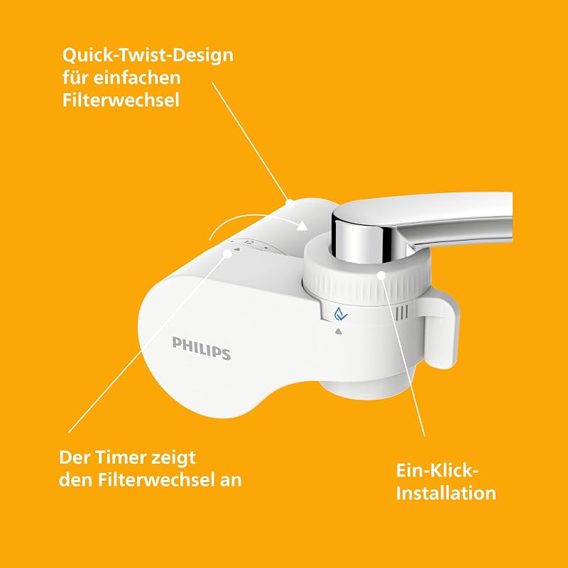 Water Ontap Wasserhahnfilter AWP3754/10 Ultrafiltration reduziert Chlor Blei Pestizide Mikroplastik und Chemikalien eliminiert bis zu 99,99 Prozent 1200 L Filtrationskapazität — Foto 5 von 7