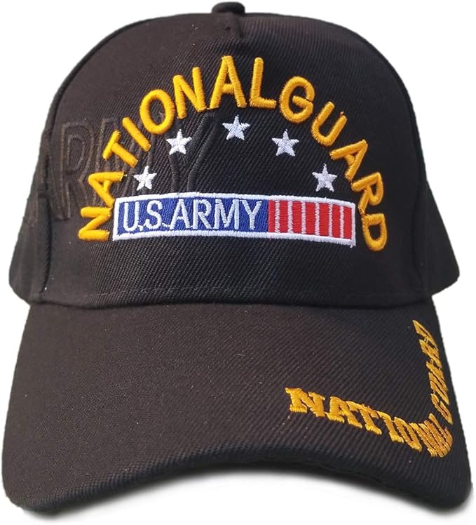 US Army Hat National Guard Black Adjustable Cap Clothing
