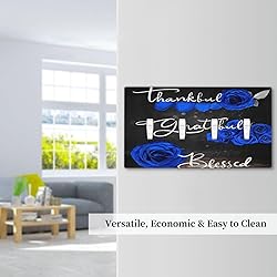 Spshian Light Switch Cover Blue Rose Thankful