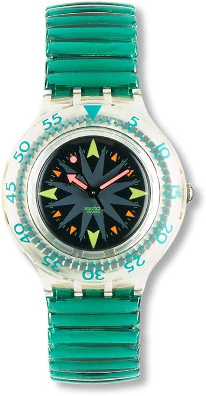 Swatch Pulsera flexible de 17 mm, Mint Drops – Pequeña ...