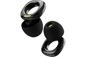 Audree Style Ear Plugs for Noise Reduction, Reusable High Fidelity Earplugs for Concerts, Musicians, Motorcycles, Study, Parent, Party, Flights & Noise Sensitivity, 18-29dB Noise Cancelling, Black