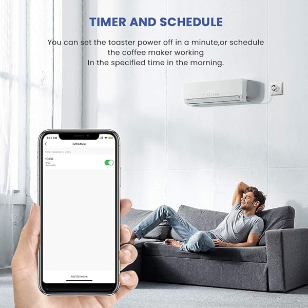 Enchufe Inteligente Temporizador Enchufe Compatible con Alexa Android iOS Google Home Enchufe WIFI Smart Plug 16A Domotica para el Hogar 4 Packs
