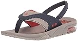 REEF Kids Boys Sandals, Little Fanning, Taupe/Navy, 3