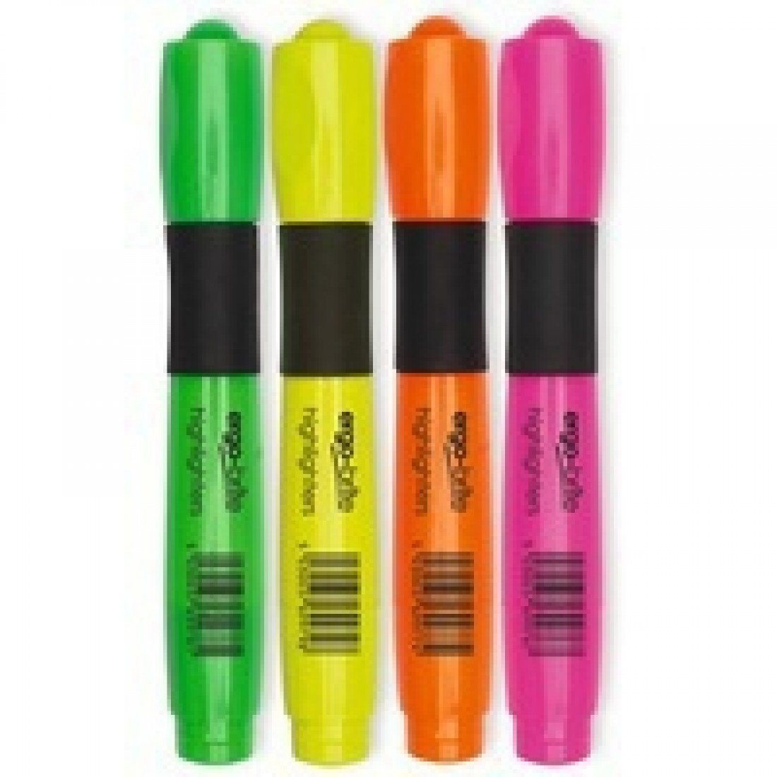 Ergobit JN69980 Ergo Bright Highlighter - Assorted (Pack of 4)