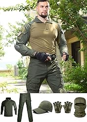 SANYETS Tactical Suit,Combat Pants and Shirt,Cap
