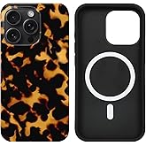 uCOLOR Compatible with iPhone 13 Pro Max Case [8 ft Drop Tested] Compatible with MagSafe - Protective Luxury Designer Mag Series Cases 6.7" (Tortoise Shell)