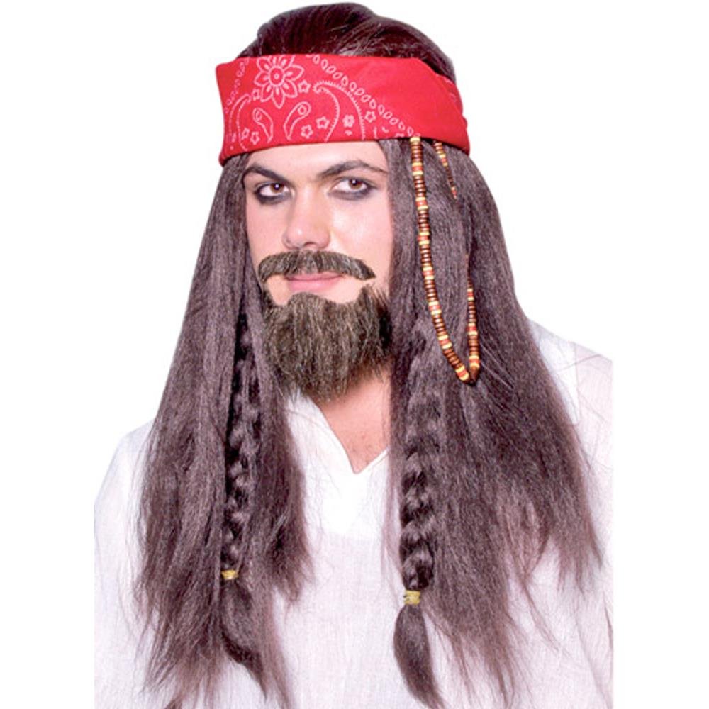 Adult Jack Sparrow Costume Wig Clothing
