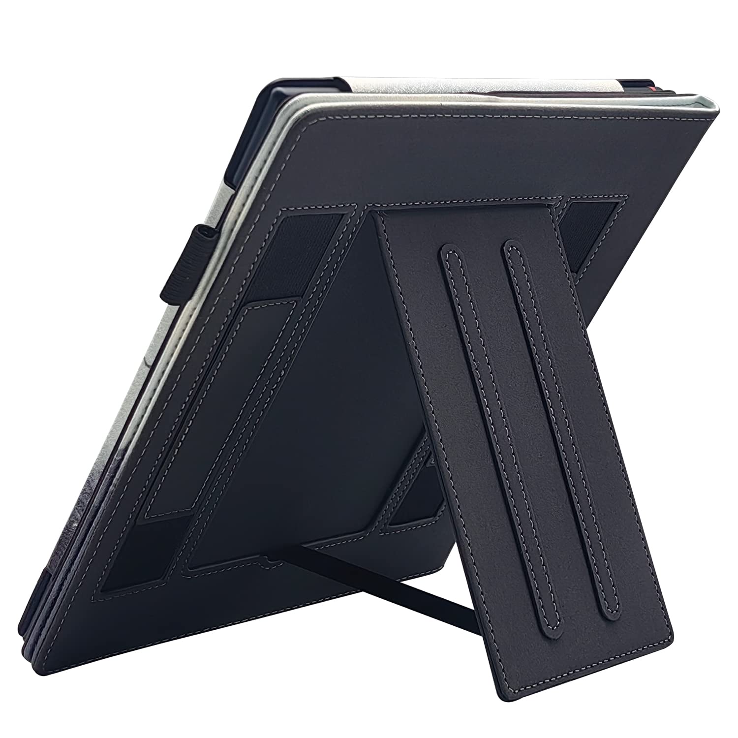 Double Stand Case for 10.2“ Amazon Kindle Scribe 2022/2024 Release Cover with Auto Sleep/Wake/Double Hand Strap for Kindle Scribe e-Reader (Misty Forest)