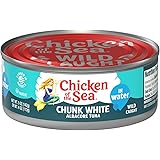 Chicken of the Sea Chunk White Albacore Tuna in Water, Wild Caught Canned Tuna, 5 oz. Can (Pack of 24)