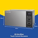 Russell Hobbs Touch Control Digital Solo Microwave 20L 800W Silver RHMT2005S view 2