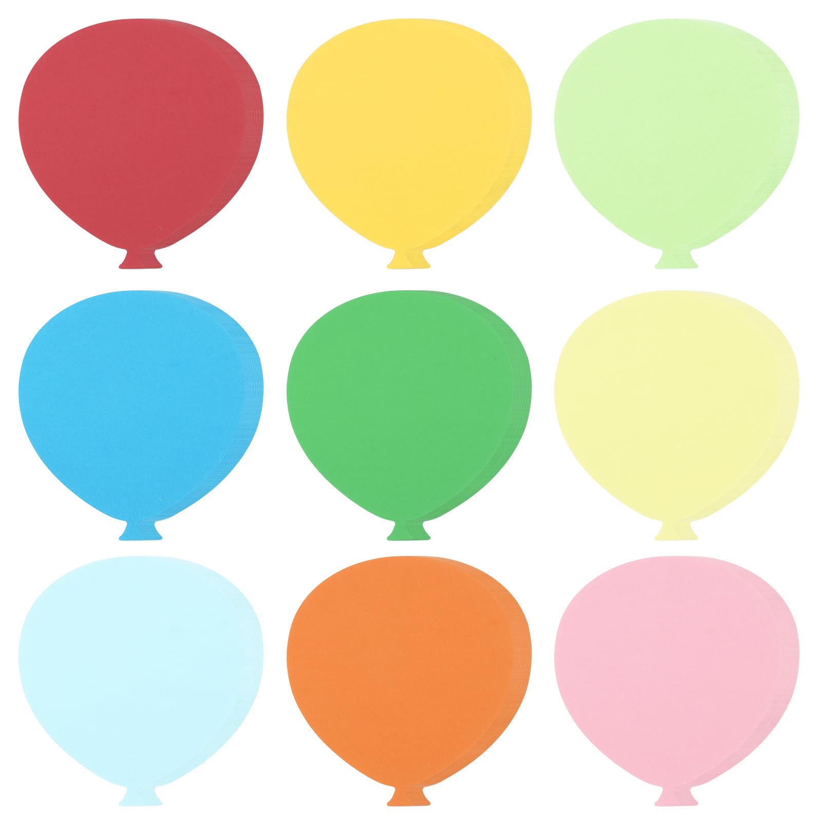 PATIKIL Bulletin Cutouts Paper, 180 Pcs Balloon Shaped Bulletin Board Paper Cut Outs Decorations for Classroom DIY Crafts Projects Party Supplies, Multicolored