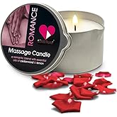 LOVE PLAY Massage Oil Candle for Home SPA - Vegan Moisturizing Body Oil Candle for Pure Relaxation - Hydrating Skin Care Massage Oils with Essential Oils (6.76oz)