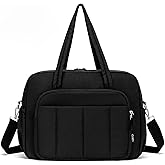 CLUCI Weekender Travel Bag for Women Puffer Tote Bag Carry On Duffle Overnight Bags with Shoe Compartment