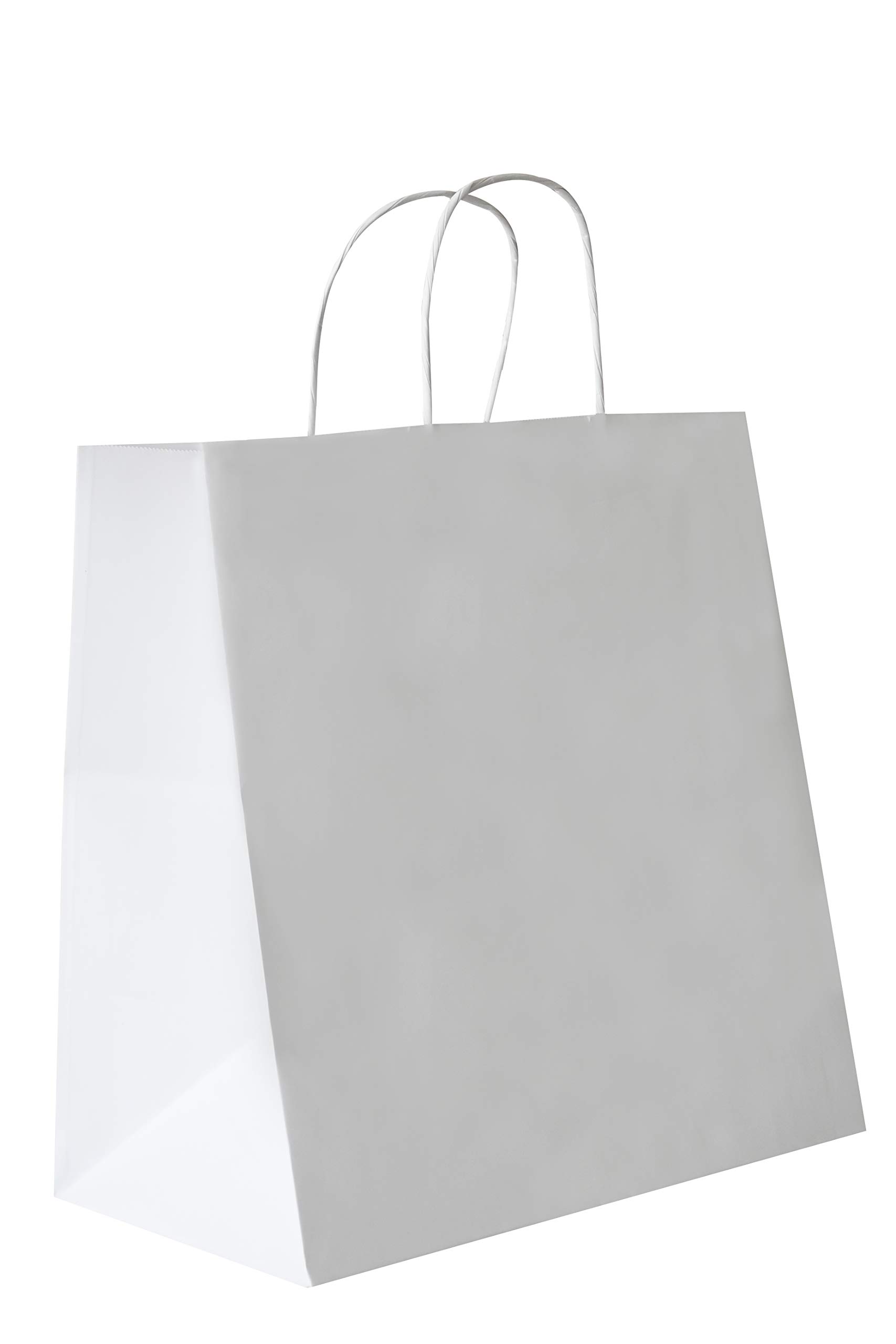 Carte Dozio Square Bottom Fuel Shopper - White - Twisted Handle - 27 + 17 x 29 cm - Pack of 50