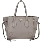 WHAT GOES AROUND COMES AROUND Women's Pre-Loved Prada Grey Citycalf Sport Twin Pocket Tote