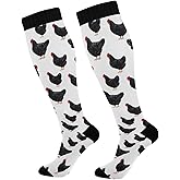 Wusikd Cats Compression Socks for Women and Men Circulation Cute Long Socks for Athletic Running 1