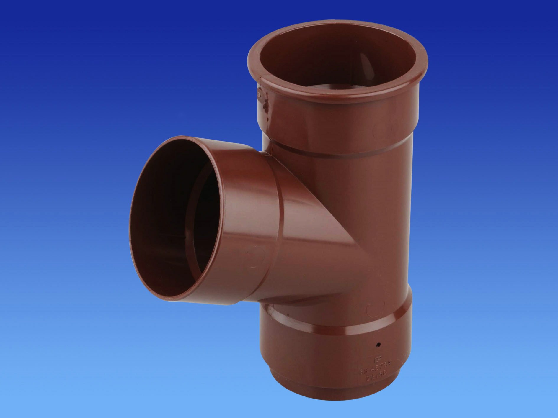 Wavin OSMA Roundline Pipe Branch 67.5 deg Brown 0T035n