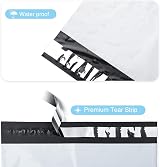 Switory White Poly Mailers 100pc 14.5x19 in Waterproof Shipping Bags view 3