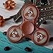 Zemojis Glow in the Dark Tri-Spinner Fidget Hand Spinner Toy Stress Reducer EDC Focus Toy Relieves ADHD Anxiety and Boredom Satisfaction Guarantee (Poop)