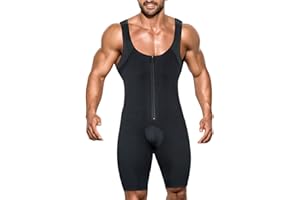 NonEcho Men Shapewear Tummy Control Full Body Shaper Slimming Bodysuit Plus Size
