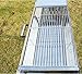 ColourTree Stainless Steel Portable Travel Folding Tall Barbecue BBQ Charcoal Grill with Legs - Silver Chrome, Lightweight, Foldable - For Camping, Picnic, Outdoor - 44