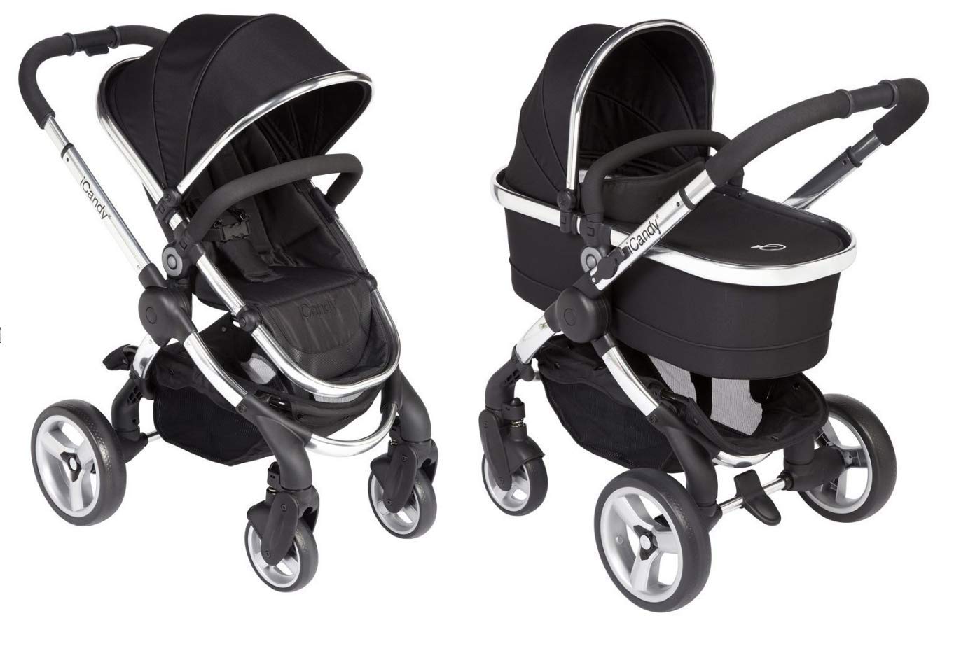 icandy kinderwagen grau