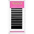 TDANCE Premium CC Curl 0.03mm Thickness Semi Permanent Individual Eyelash Extensions Silk Volume Lashes Professional Salon Use Mixed 10-17mm Length In One Tray (CC-0.03,10-17mm)