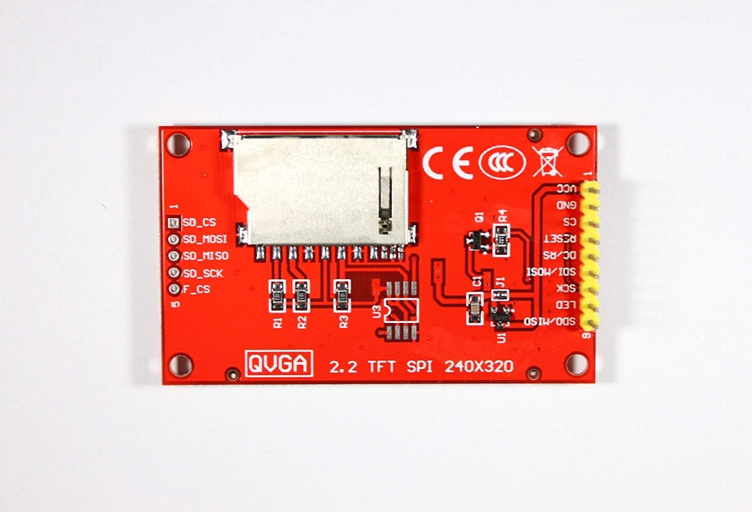 Paradisetronic.com 2.2" QVGA TFT LCD display with SPI and SD card slot for Arduino Raspberry Pi - Image 4