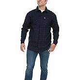 Wrangler Men's Big and Tall Plaid Button Down Shirt