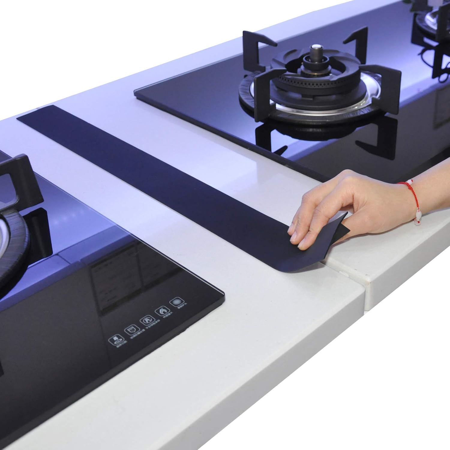 Kitchen Silicone Stove Counter Gap Cover, 25 inch Long & Extra Wide