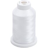Sulky of America 268d 40wt 2-Ply Rayon Thread, 1500 yd, Bright White