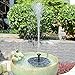 ADDTOP Solar Fountain Pump for Bird Bath, 1.4W Free Standing Solar Powered Water Pump for Birdbath,Garden Pond Outdoor