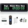 YZ Digital 999 Days Countdown Timer, Count Up/Count Down Clock with Remote, 12/24 Hour Real Time, Event Countdown Clock Large Display, Countdown Calendar for Retirement/Pregnancy/Birthday/Christmas