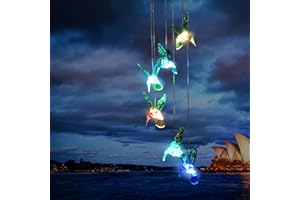 ELEVEN DIRECTION Hummingbird Solar Wind Chimes,Birthday Gifts for Mom/Women,Gardening Gifts